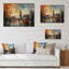 «Sorana Red Beige City London Popart III» sur impression sur bois-430978407
