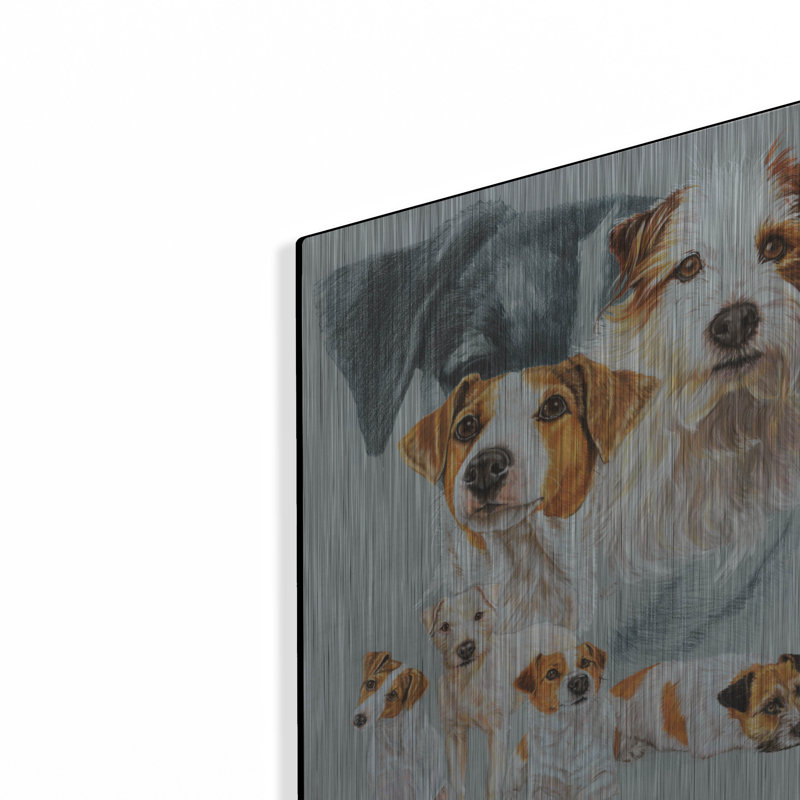 «Jack Russell and Ghost» par Barbara Keith, H 16 po x l 12 po