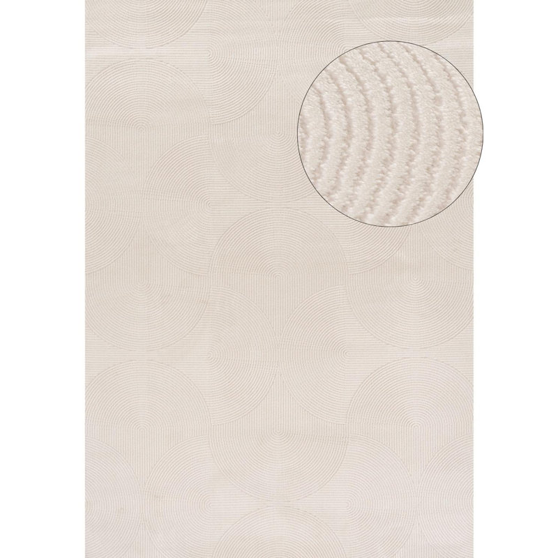 Carmel Modern Arc Cream Area Rug, Rectangle 240 x 340 cm