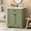 Meuble-lavabo simple 28 po avec comptoir en céramique et armoire de rangement à double porte