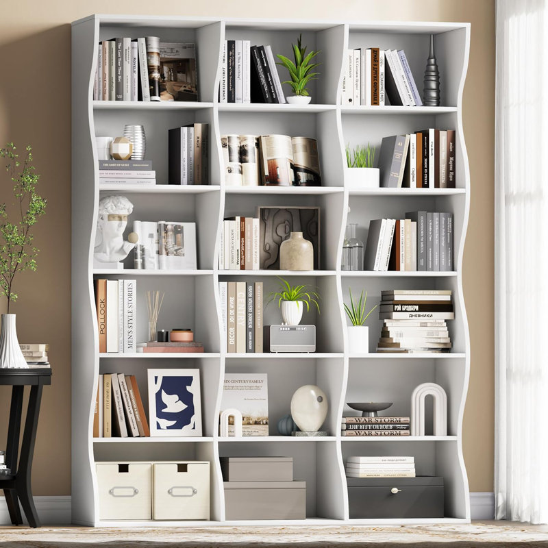 180cm H x 120cm W Bookcase, White