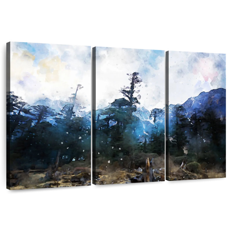 Avery Forest Abstract, 24" H x 38" W