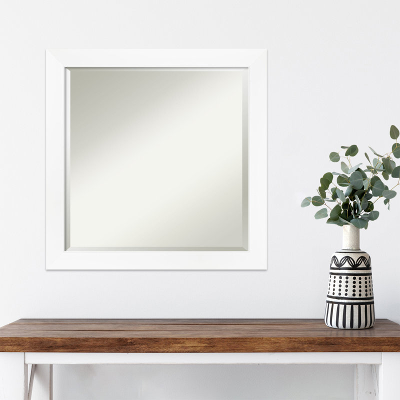 Miroir d'appoint mural Saniveieri, 23,25 po x 23,25 po