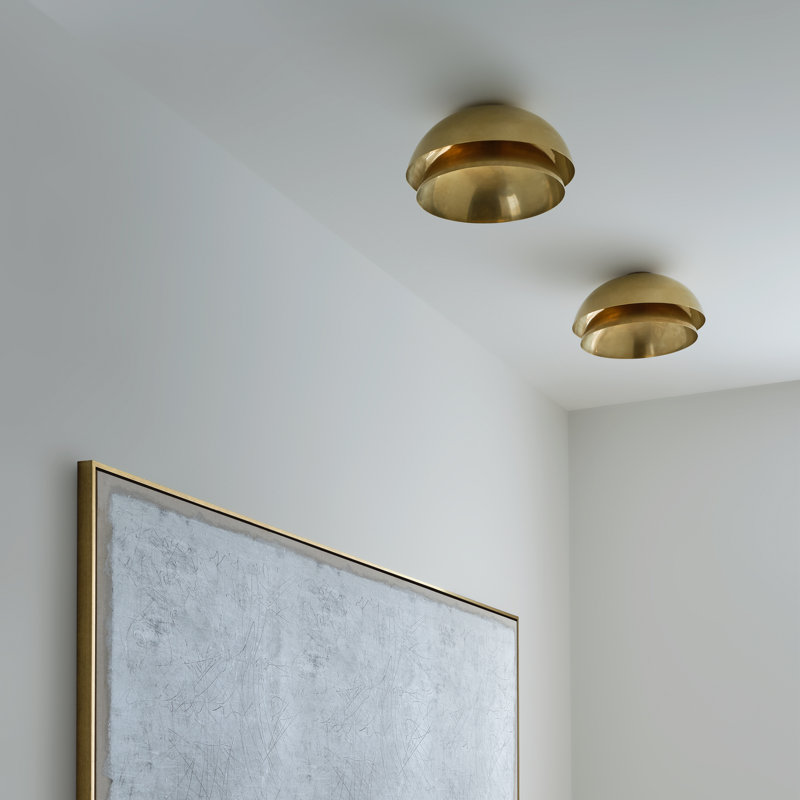 Shanti 1 - Light LED Flush Mount, Polished Nickel