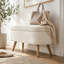Banc de rangement avec repose-pieds ovale-62776089