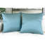Taies décoratives en fausse soie 24x24 pouces, turquoise (ensemble de 2)-133967377