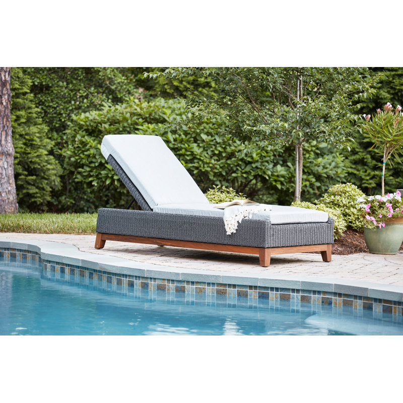Coral Outdoor Chaise Lounge, Premier Fog, Gray