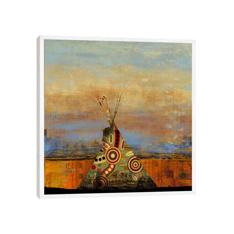Blue Face by PI Studio - Gallery-Wrapped Canvas Giclée on Canvas, White Floated Frame, 45.72 cm H x 45.72 cm W