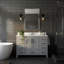 Ensemble de meuble-lavabo avec 2 portes et 5 tiroirs