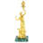 24 Inch Decorative & Elegant Woman Statue with Torch - Porcelain & Bronze Statue for Home Decor