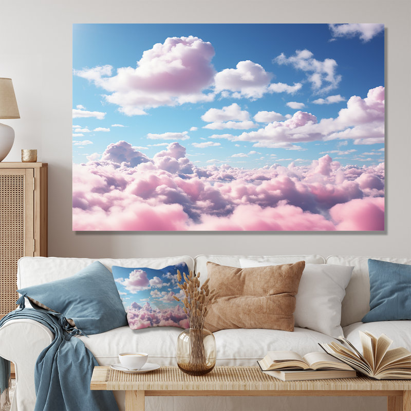 Sky Sky Horizon I - art mural ciel, Toile tendue, H 40 po x l 60 po x P 1,5 po