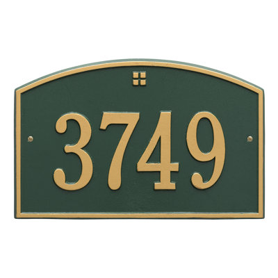 Cape Charles 1-Line Wall Address Plaque