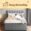 Lit plateforme simple tapissier avec lit gigogne-1555393985