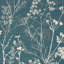 Floral Metallic Wallpaper Double Roll-2122628961