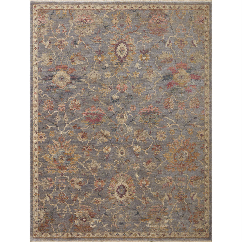 Tapis oriental carré tissé à la machine 1 pi 6 po x 1 pi 6 po Silver