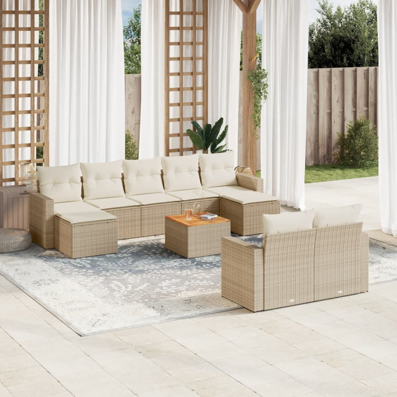 Ensemble de canapé de jardin Vidaxl
