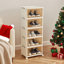 6 Pair Stackable Shoe Rack-2005968175