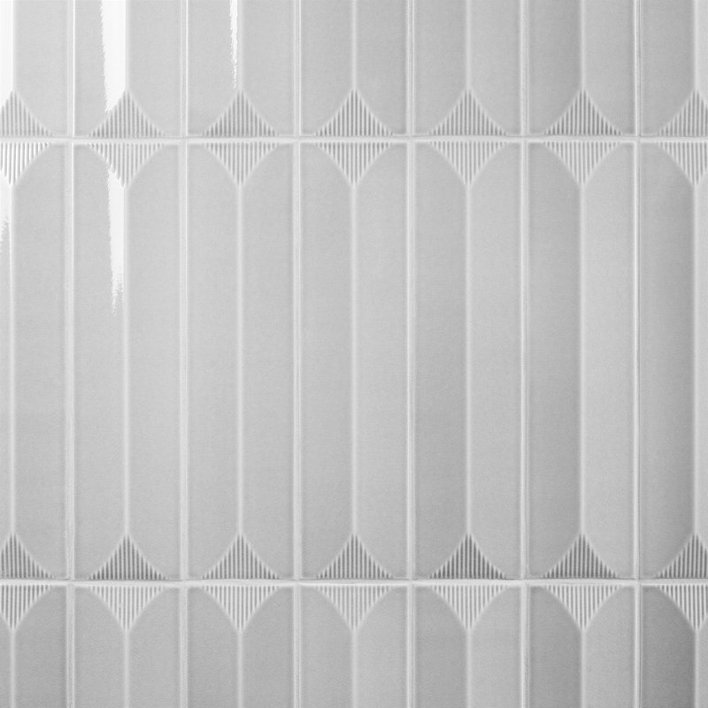Carrelage mural décoratif en céramique l 4,43 po x L 17,62 po Colorwave (6,53 pieds carrés / caisse), gris