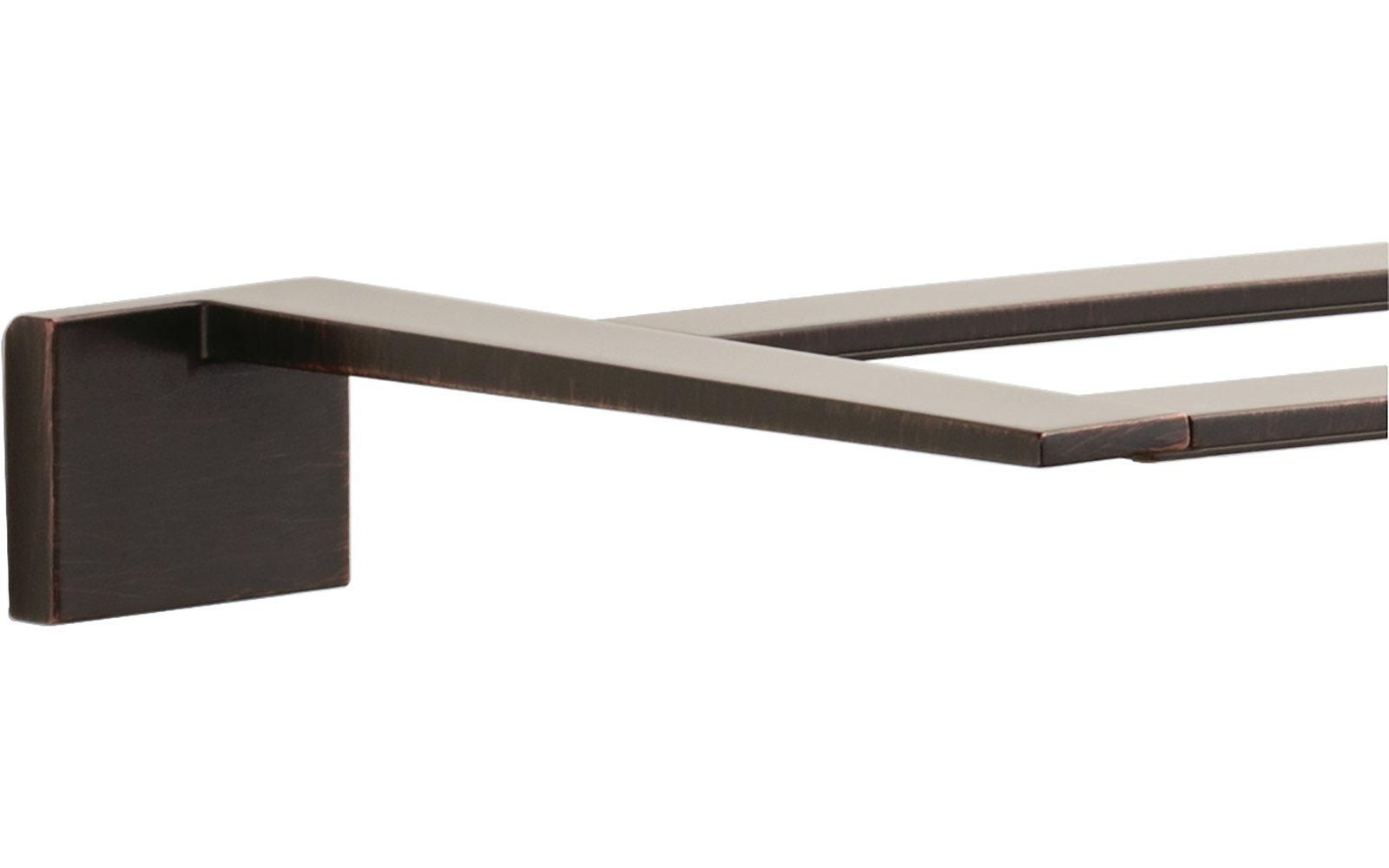 Vero Double 24" Wall Mounted Towel Bar, Venetian Bronze