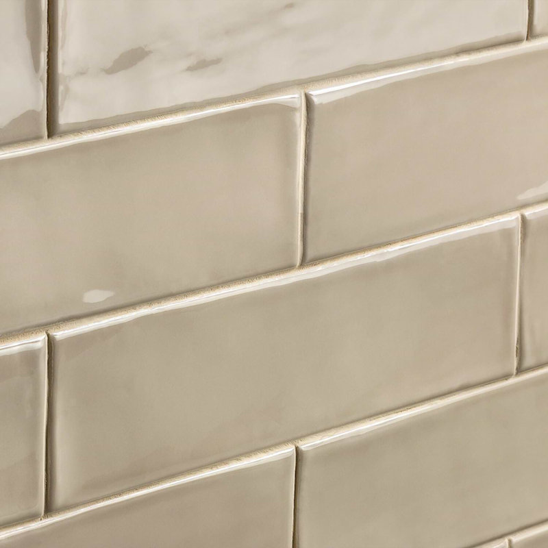 Manchester 3x12 Glossy Ceramic Subway Tile, Fawn Beige