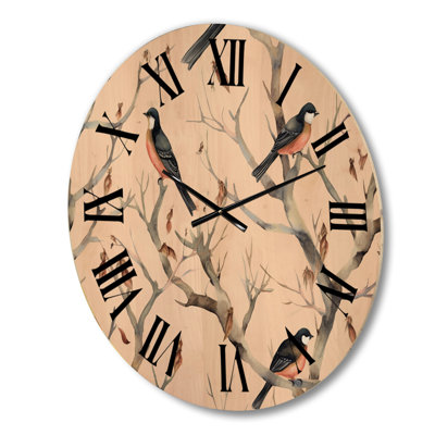 Petite horloge murale en bois