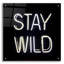«Stay Wild In Neon White» par Epic Portfolio, art mural en verre acrylique-1472504217