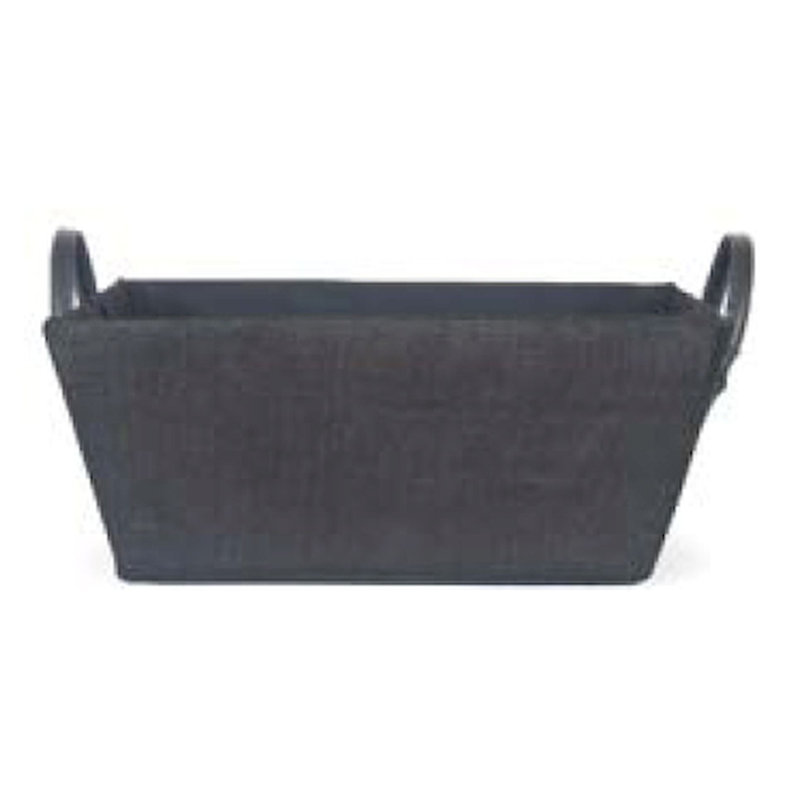 Union Rustic Fabric Box, Black, 5" H x 8" W x 11.38" D