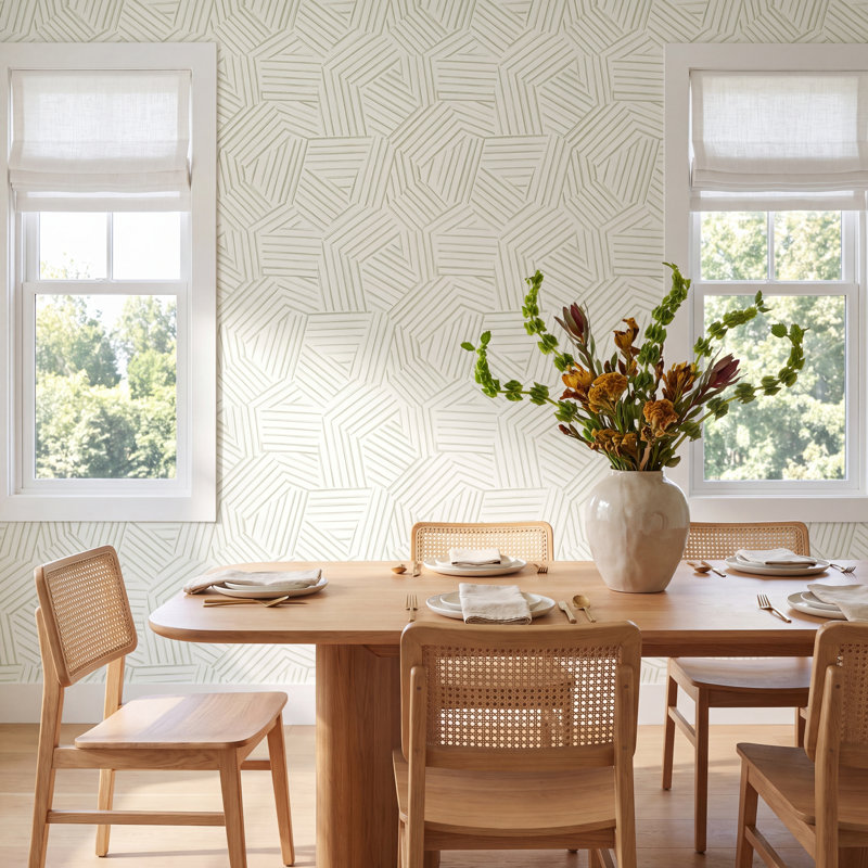 Molly Geometric Roll, Green