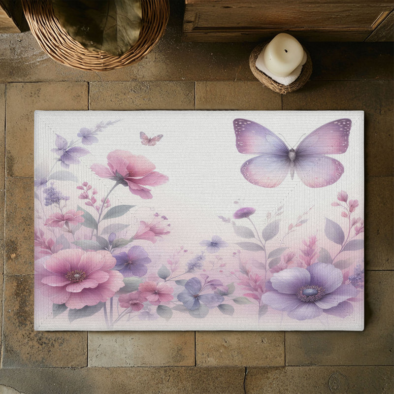 Tapis tressé Garden Wings, Rectangulaire 3 pi x 5 pi