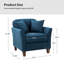 Fauteuil en polyester de 30,5 po de large Akenya-68006725