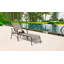 Paire de chaises longues en aluminium Trevi