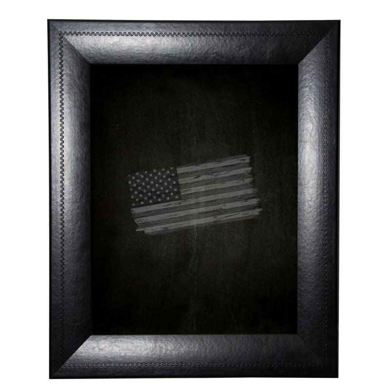 Tableau noir mural en cuir cousu, 29,75 po x 89,75 po