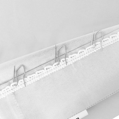 Paire de rideaux occultant en coton Cotenia