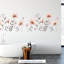 Adhésif décoratif fleurs délicates