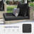 5 Pieces Rattan Patio Conversation Sets With Cushions-1474505582