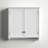 Belz 27"W 29"H Traditional Style Over The Toilet Organizer With A 2 Door Cabinet And Towel Rod