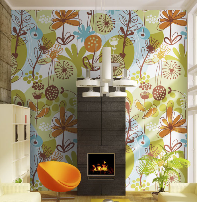 Summer 2.31m x 300cm Wallpaper, 154 cm L x 200 cm W