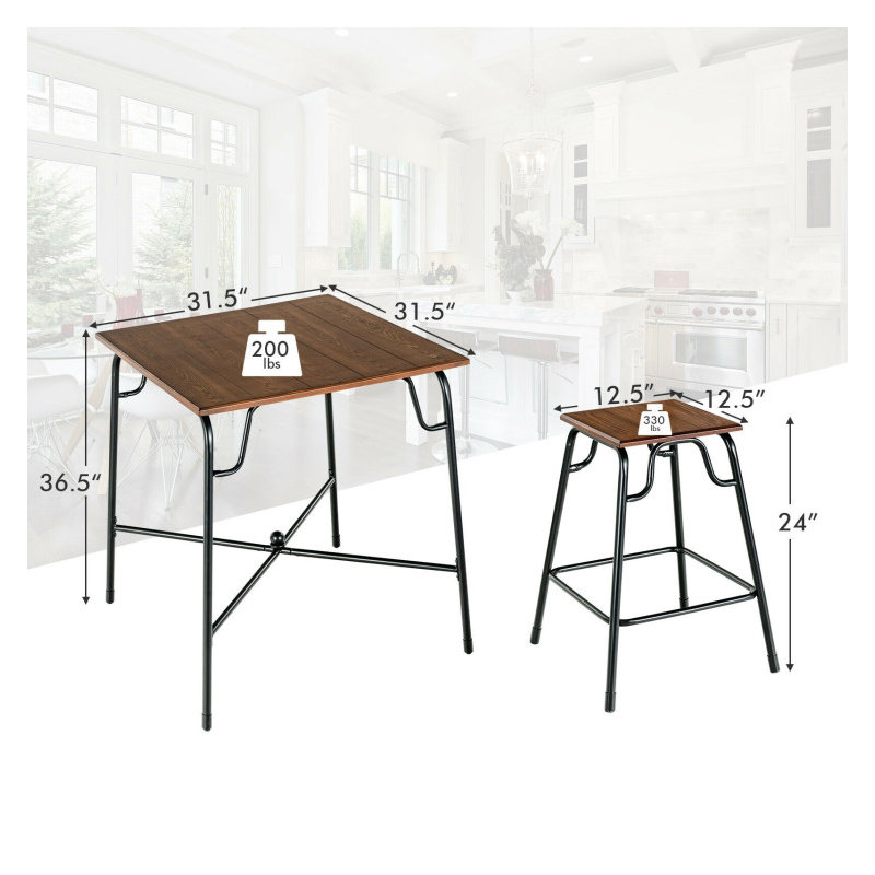 4 - Person Four Leg Dining Set