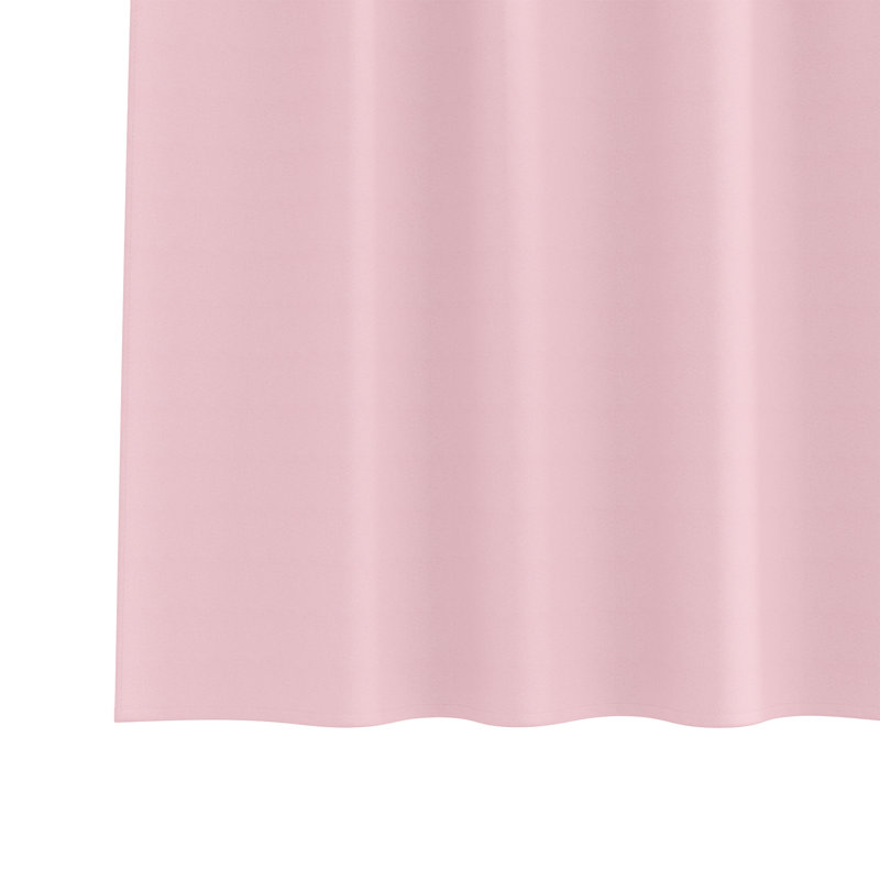 Curtains With Curtains 2 Pcs Polyester, Baby pink, 140cm Width x 260cm Drop