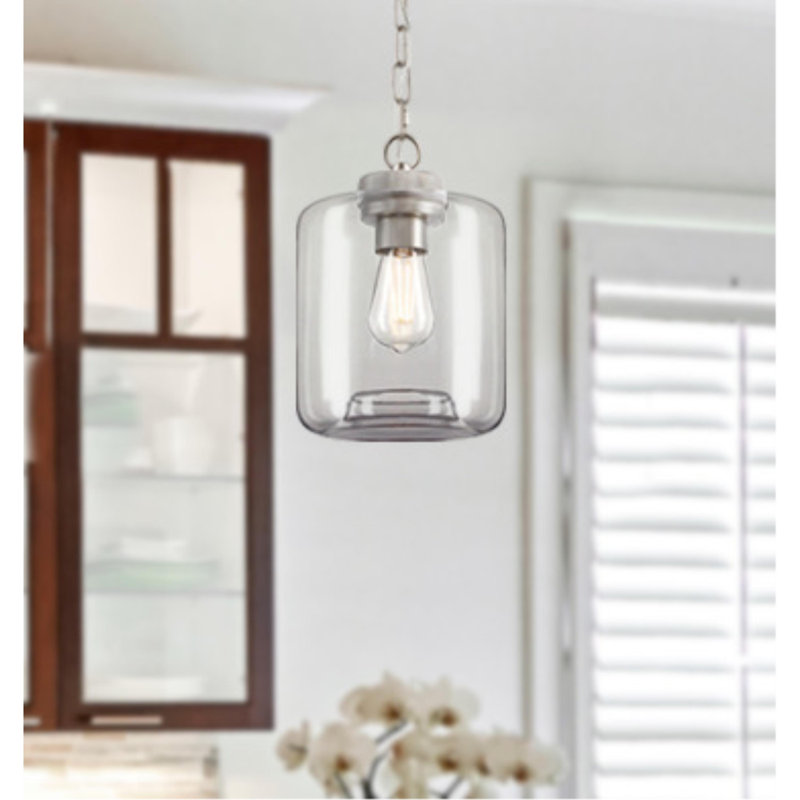Luminaire suspendu pot à 1 lumière Floral