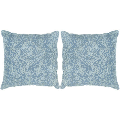Damask Feather Throw Pillow