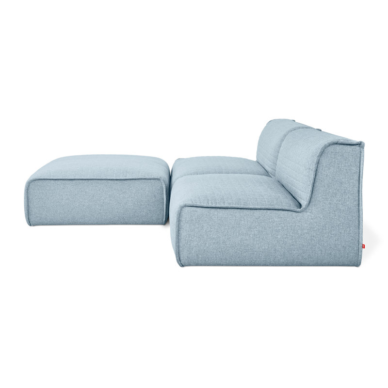 Nexus Modular Chaise Sectional, Parliament Lake Polyester