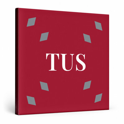 Tuscaloosa Luxury Diamond Monogram — Gray Crimson White