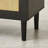 Side Panel Buffet Cabinet With Natural Rattan Door, Rattan Storage Cabinet With Adjustable Shelves, Side Panel And Buffet With Storage Space, Modern Console Cabinet In Bedroom And Living Room