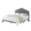 Tête de lit plateforme capitonnée en velours Antonious avec hauteur réglable à 3 niveaux, sans sommier, rangement sous le lit, grand lit, gris-1333138315-1296726357