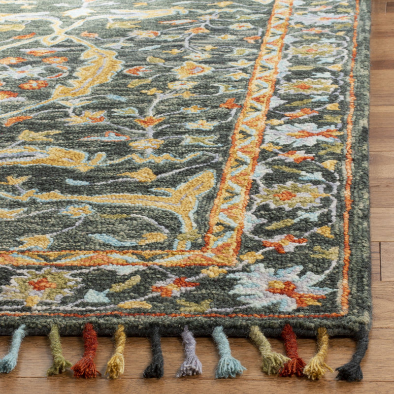 Vahakn Hand Tufted Wool Oriental Rug, Rectangle 5' x 8'