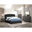 Mobilier de chambre style rustique 1 pièce avec poignées en métal et pieds en bois noirs