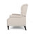 Push Back Recliner Chair Fabric Lounge Armchair Pushback Recliner With Rivet Decoration Wingback Single Sofa Chair With Padded Seat For Living Room-660637326