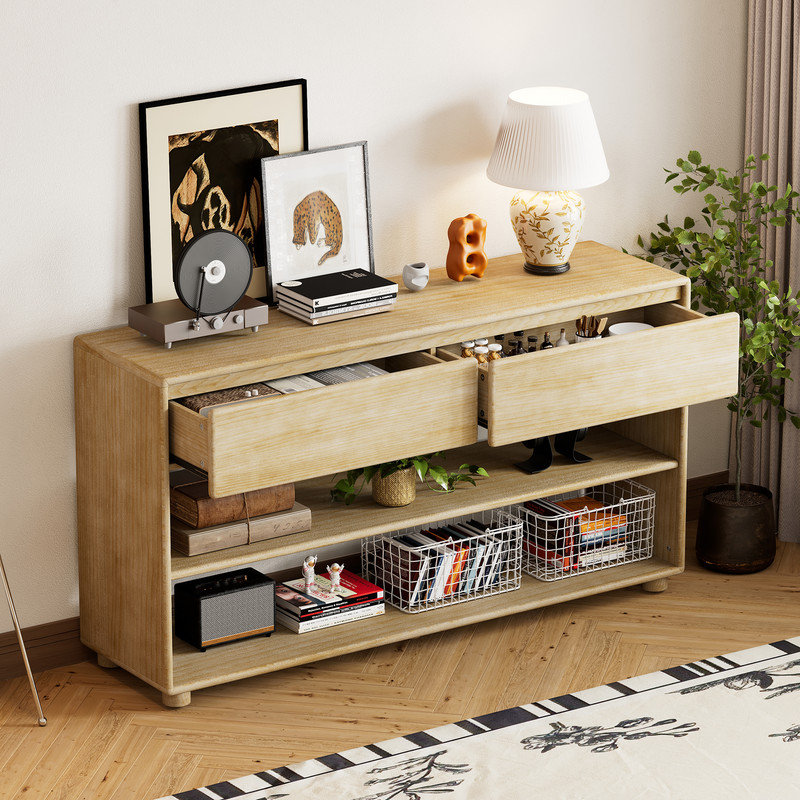 Console de 58 po, Bois naturel délavé