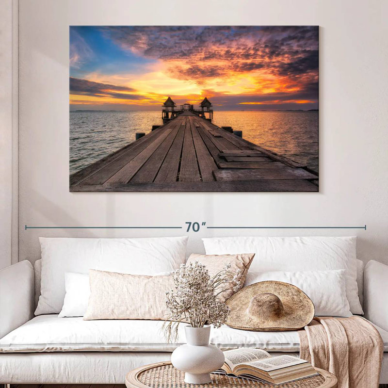 Alvord Pattaya Twilight Pier, H 34 po x l 51 po